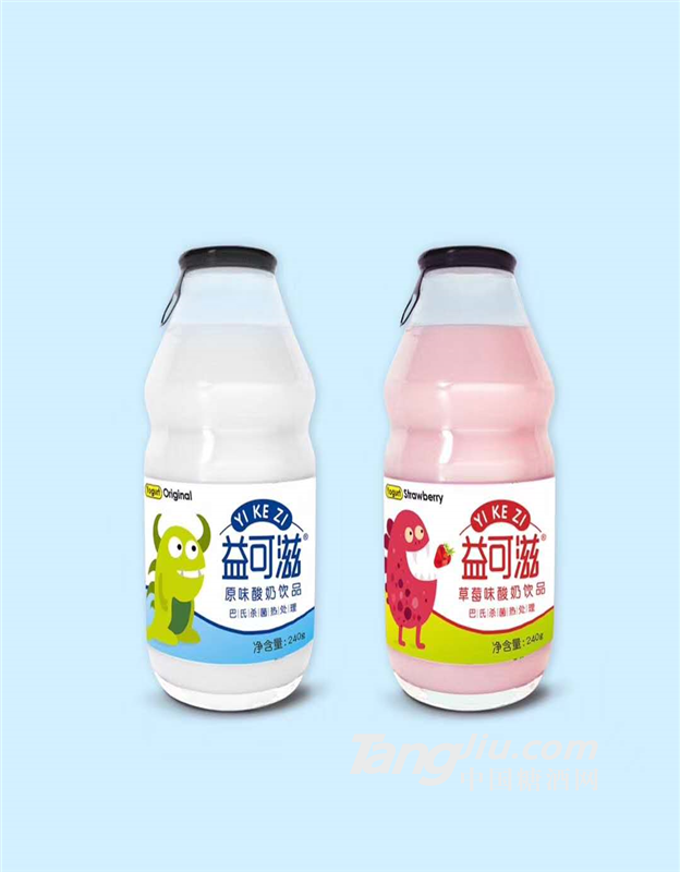 益可滋玻璃瓶带拉环发酵酸奶