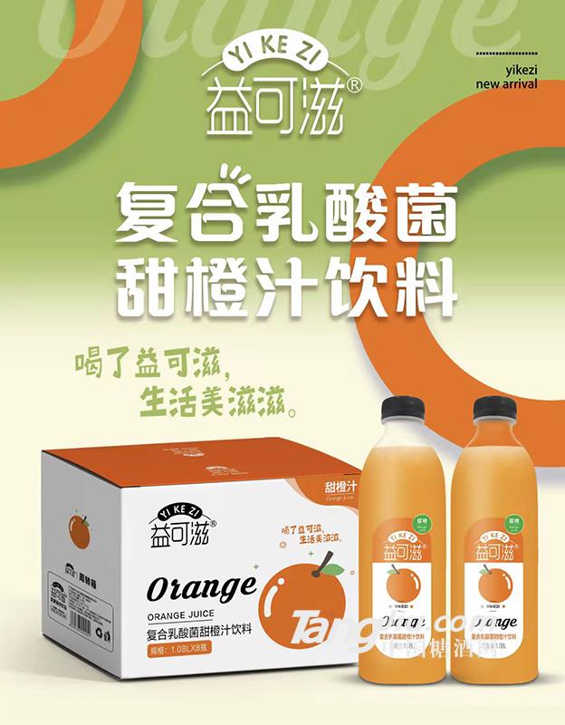 益可滋复合乳酸菌甜橙汁饮料1.08L