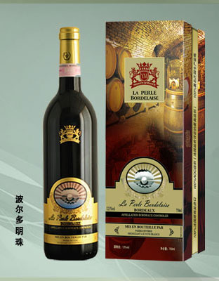 波尔多明珠干红葡萄酒