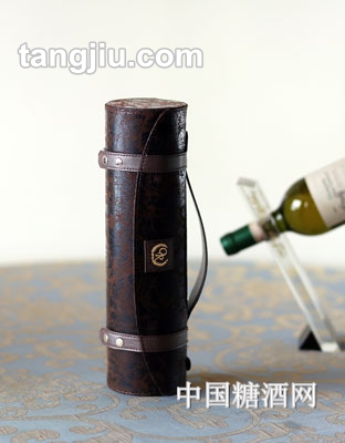 单只圆桶皮盒-法国原瓶装进口