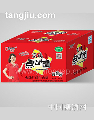 京辉点心面品牌红烧牛肉味箱装