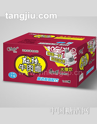 京辉麻辣牛肉面桶装