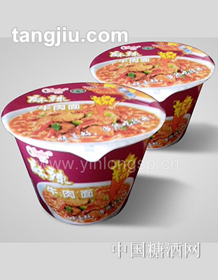京辉牌麻辣牛肉面桶装