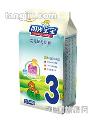 阳光优＋幼儿配方奶粉3段400g