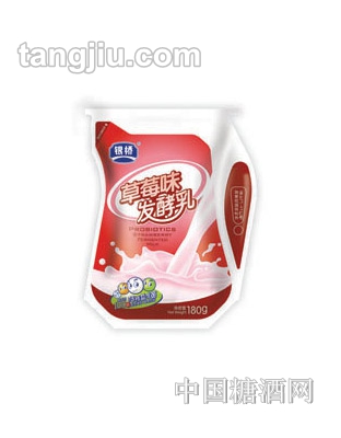 银桥益生菌草莓味发酵乳180g