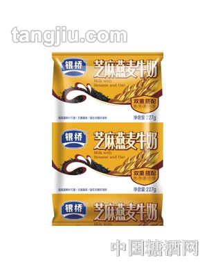 银桥芝麻燕麦牛奶227g