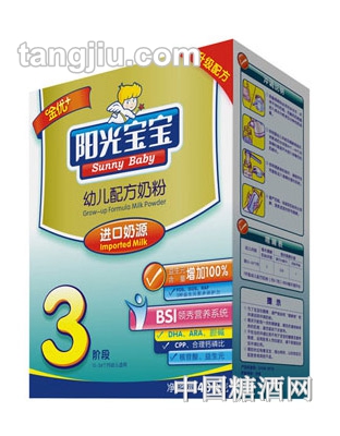 阳光金优+幼儿配方奶粉400g