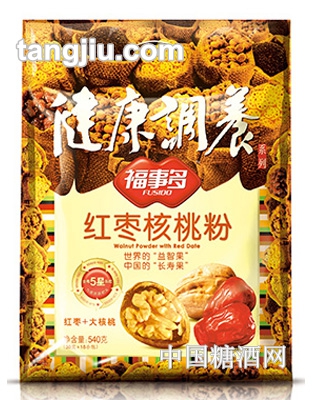 福事多红枣核桃粉540g