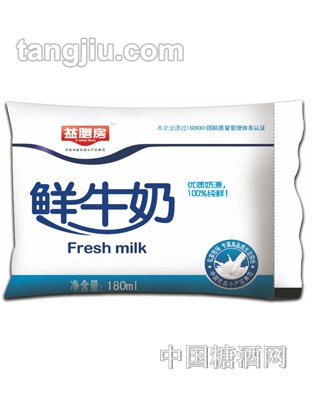 益膳房巴氏鲜牛奶180ml