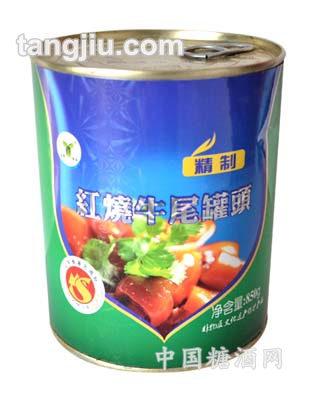 永寿红烧牛尾罐头850g