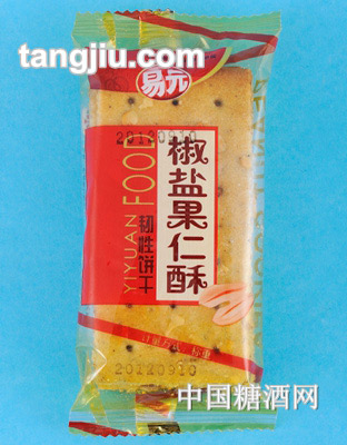 易元椒盐果仁酥韧性饼干散装