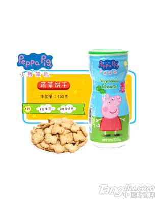 小猪佩奇瓶装饼干（蔬菜）100g