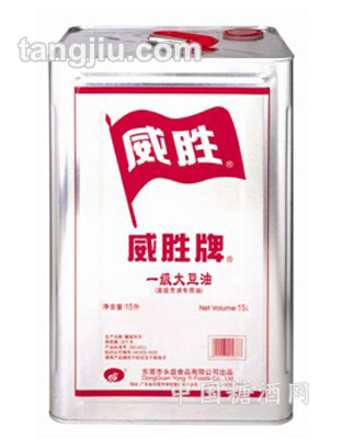 威顺牌大豆油15L