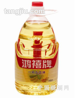 鸿禧牌一级大豆油4L