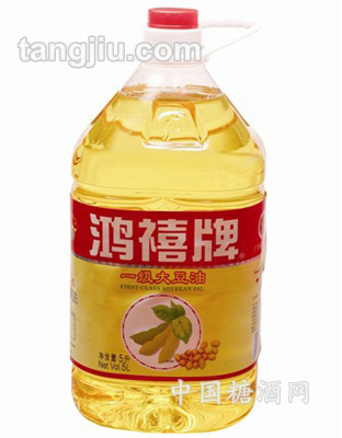 鸿禧牌一级大豆油5L