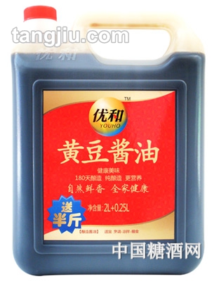 优和黄豆酱油2250ml