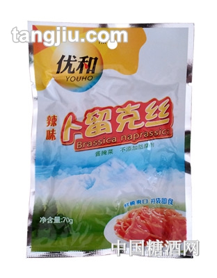 优和辣味卜留克丝70g