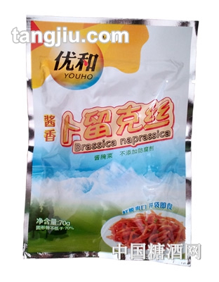 优和酱香卜留克丝70g