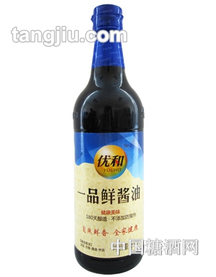 优和一品鲜酱油500ml