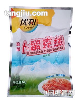 优和麻辣卜留克丝70g