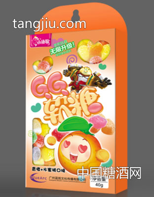 果宝特攻30gGG软糖香橙+水蜜桃味