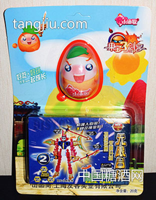 果宝特攻20g挂板糖香橙味