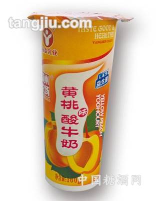 杯装黄桃味酸牛奶160g