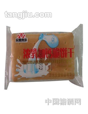 众盟浓乳钙奶饼干