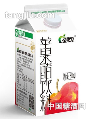金果源苹果醋饮料500ML真利乐装