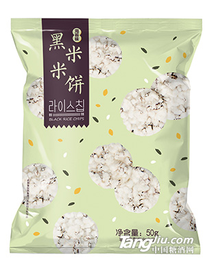 海苔味黑米米饼