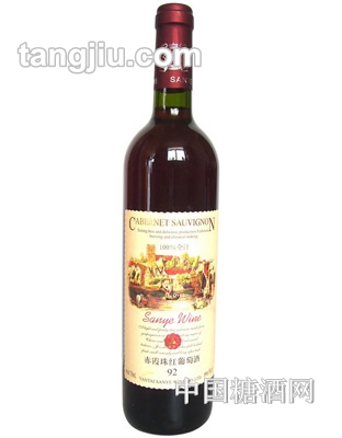 三叶92赤霞珠红葡萄酒