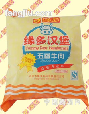 缘多汉堡五香牛肉120克