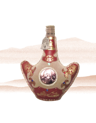 068-补花铜牌元宝奶酒46&#176;