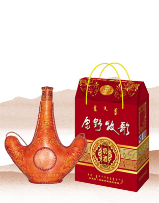 002-压痕礼盒皮囊奶酒