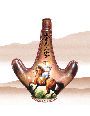 047-750ml套马人家奶酒46&#176;