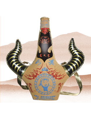 038-三斤黑弯牛角奶酒46&#176;