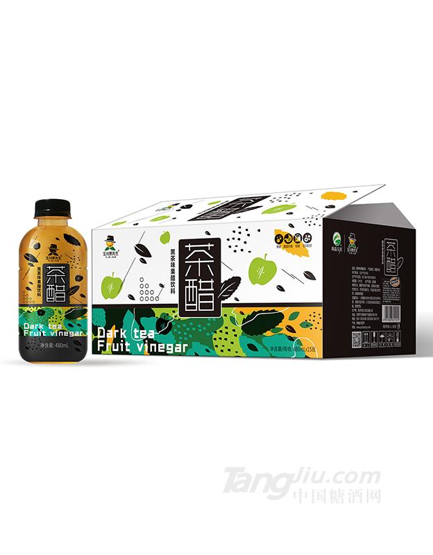 黑茶味果醋饮料480ml