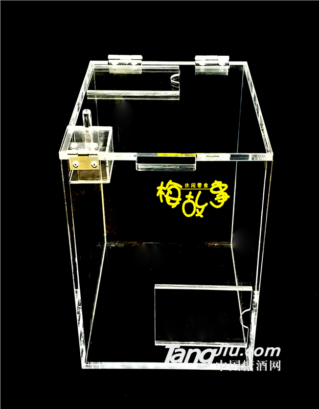 供应翻盖亚克力食品盒定制厂家 防尘收纳设计 