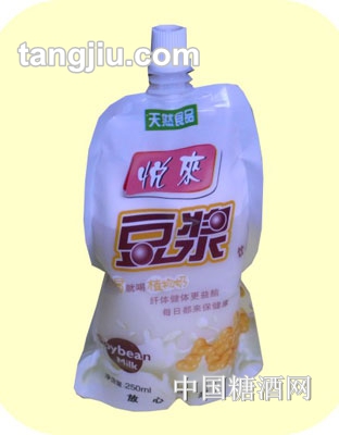 悦来立式袋装豆浆250ml