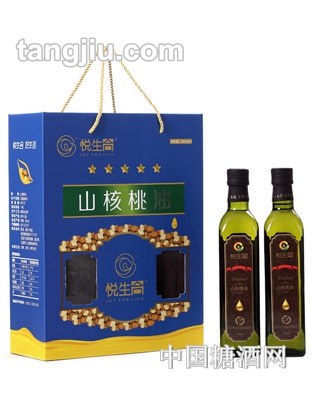 悦生合山核桃油500mlx2瓶礼盒装