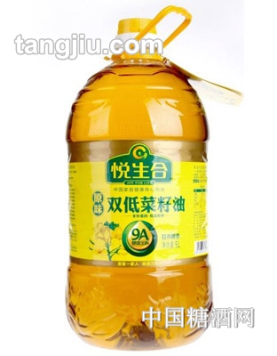 悦生合双低菜籽油营养原香型原味5L