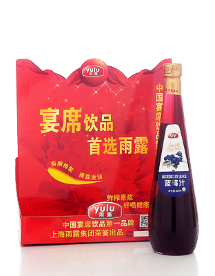 雨露蓝莓汁饮料828ml