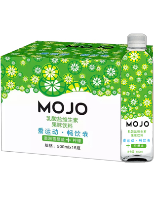 MOJO乳酸盐维生素果味饮料-澳洲雪晶盐+柠檬味500ml*15