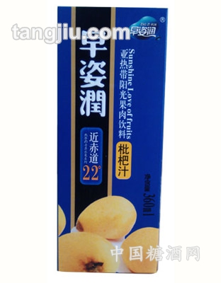 亚热带阳光果肉饮料枇杷汁360ml