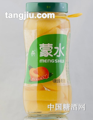 蒙水糖水黄桃罐头450g