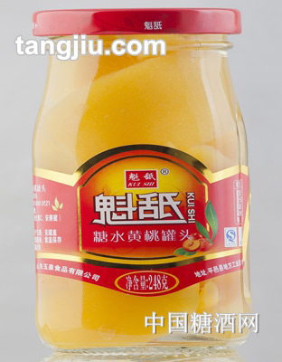 魁舐糖水黄桃罐头248g