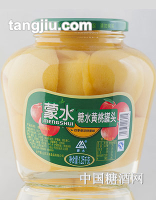 蒙水糖水黄桃罐头1.25kg