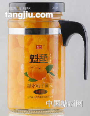 魁舐糖水桔子罐头608g