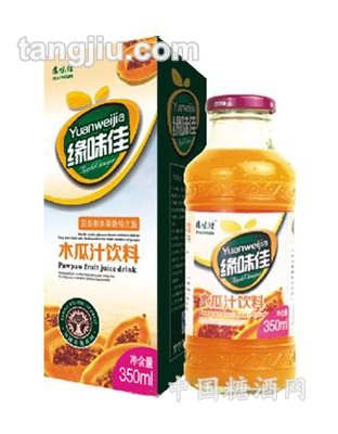 缘味佳木瓜汁饮料350ml