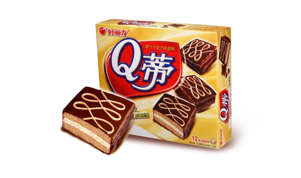 好丽友Q蒂摩卡巧克力口味